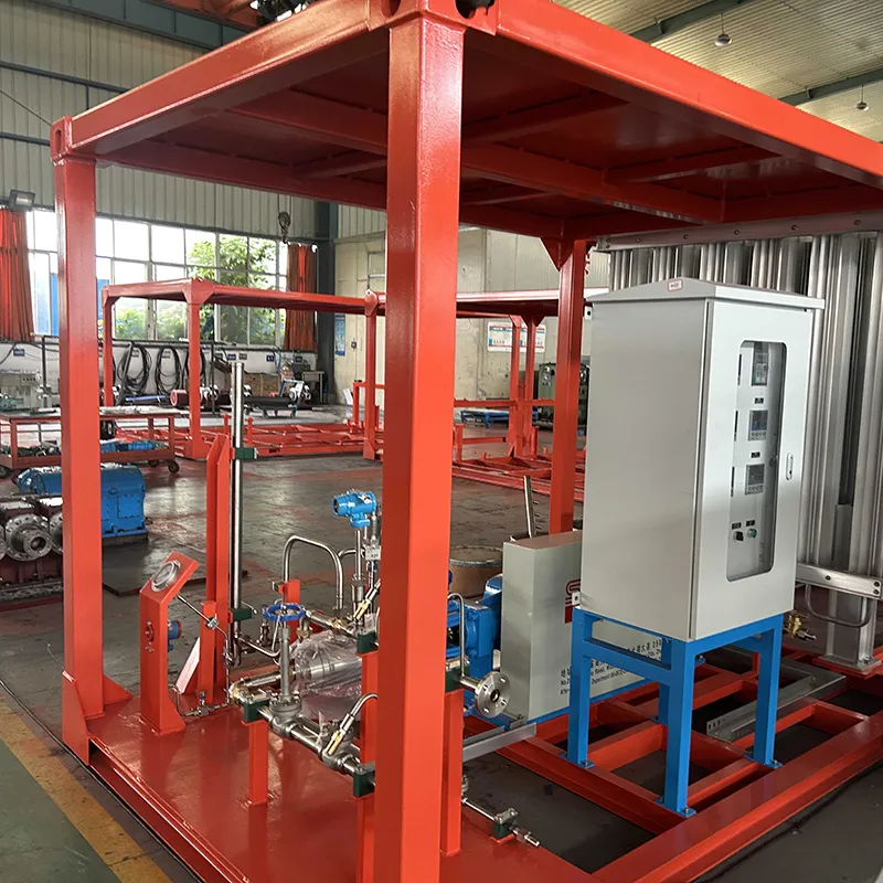 Skid della pompa di riempimento a gas Lox Lar Lin